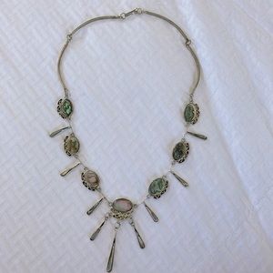 Unique rare stone test drop necklace